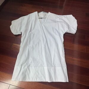 Banana Republic White V-Neck Midi Dress